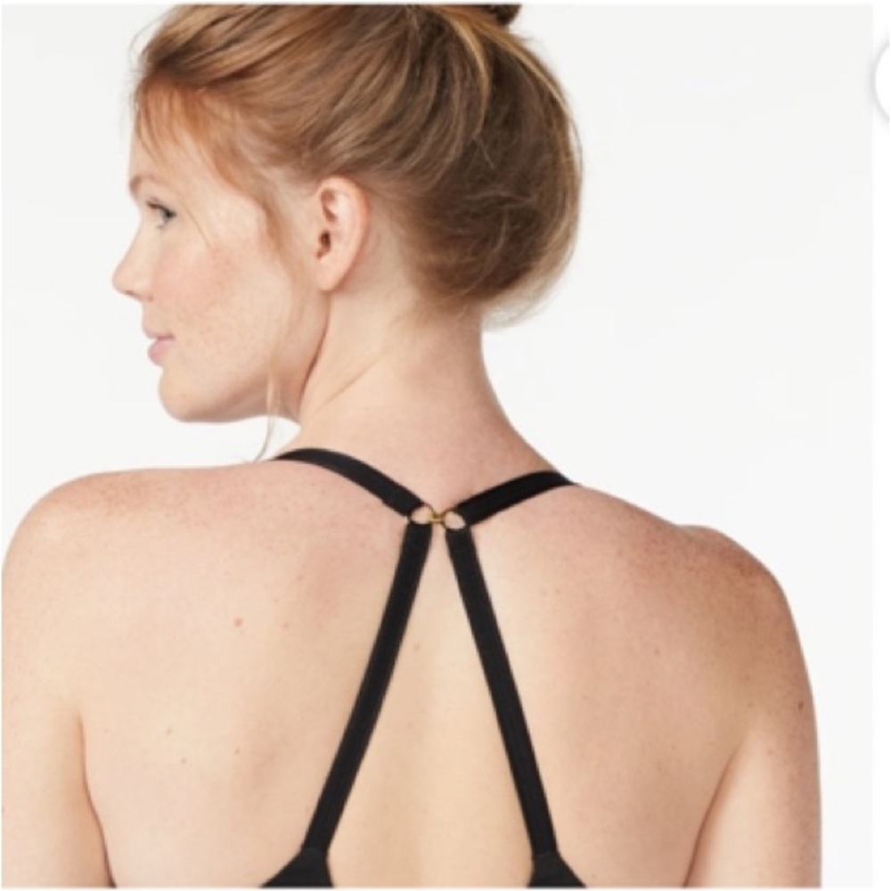 Everyday Black Adjustable Strap Bra